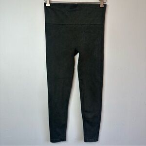 SPANX Compression Legging Size XL Gray / Green Seamless Yoga Slimming Pant